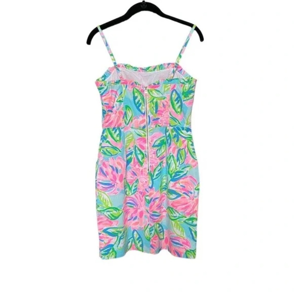 Lilly Pulitzer Brenda Stretch Dress Totally Blossom Size 2 - Picture 2 of 7